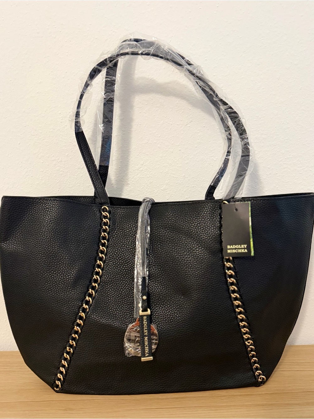 Badgley Mischka Black Tote Bag